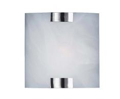 Trio Wandleuchte ohne Leuchtmittel, Nickel matt, Glas Weiss