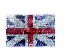 Out of the blue 810259 Bild, Vintage Look, Union Jack, Leinen auf Holzrahmen, circa 40 x 60 cm
