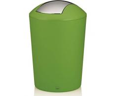 Kela Schwingdeckeleimer Marta Kunststoff, grün, 29 cm 19,5 cm Ø 5 l