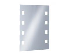 Fischer & Honsel Spiegel Wandleuchte, silber/weiß