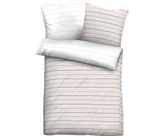 biberna 0636044 Mako-Satin Bettwäsche Mix & Match Bettbezug (Baumwolle) 1x 200x200 cm, frappé