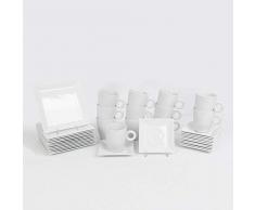 Holst Porzellan GSV 001 Vorteilspack Kaffeeservice Quadratisch 36-teilig für 12 Personen