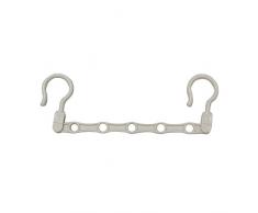 JVL geschlossen Loop Magic Wonder platzsparende Kleiderbügel, 4 Stück, ABS Kunststoff, weiß, 41 x 2 x 5 cm