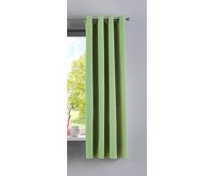 Gardinenbox Vorhang Blickdicht »Newyork« Grün HxB 160x140 cm 1er-Pack Thermo-Gardine Verdunkelungsvorhang Blackout Ösen schalldämmend ÖKOTEX UV-Schutz Raffhalter, 201920600