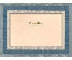 Natalini Riva Azzurro 13X18 Bilderrahmen mit Unterstützung für Tisch, Tulipwood, Hell-blau, 13 X 18 X 1,5