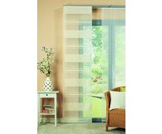 Home fashion 87308-894 Schiebevorhang Juliana, Querstreifen, 245 x 60 cm, champagner