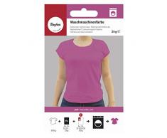 Rayher 35021264 Waschmaschinenfarbe, pink, Btl. 25 g, Textilfarbe Waschmaschine, Färbemittel Textilien