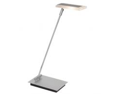 Brilliant Holger LED Tischleuchte, groß, 4,3W LED integriert, Metall / Kunststoff, chrom / grau G92941/22
