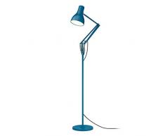 Anglepoise Type 75 Stehlampe, Aluminium, Blau, Schirmhöhe 19 x Schirmdurchmesser 14 x Fußdurchmesser 25 x Armlänge 34,6 x Höhe bis oberer Arm 91 cm