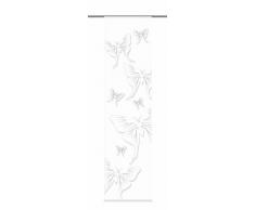 Home fashion 87477-796 Schiebevorhang Digitaldruck Salo, Dekostoff, 245 x 60 cm, schwarz / weiÃ