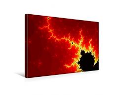 Premium Textil-Leinwand 45 x 30 cm Quer-Format Fraktales Inferno | Wandbild, HD-Bild auf Keilrahmen, Fertigbild auf hochwertigem Vlies, Leinwanddruck von N N
