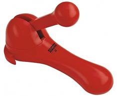 KUHN RIKON 20012 2-in-1 Auto Safety Ratschen-Dosenöffner rot Sicherheitsdosenöffner kantenfrei, Kunststoff, 17 x 7 x 7.5 cm