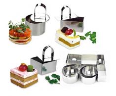 NewlineNY NY3 Dessertringe aus Edelstahl, 12-teilig