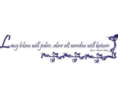 INDIGOS 4051719347098 Wandtattoo, Vinyl, blau, 60 x 10 x 10 cm