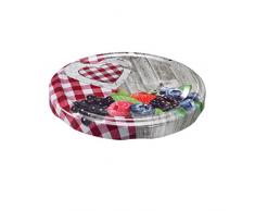 Westmark 10 Runde Schraub-/Twist-Off-Deckel für Einmachgläser, Durchmesser: 82 mm, Weißblech, Bunt, 40902230