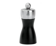 Peugeot 21290 Fidji Salzmühle Holz, 5,2 x 5,2 x 12 cm, matt schwarz