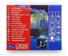 Konstsmide 3610-102 Micro LED Lichterkette / für Außen (IP44) / 24V Außentrafo / 40 warm weiße Dioden / weißes Kabel