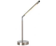 Nino Leuchten Tischleuchte, Metall, Silber, 15 x 15 x 58 cm