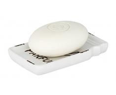 Wenko Seifenablage Lavars Seifenschale, Keramik, Creme, 8 x 13 x 2 cm