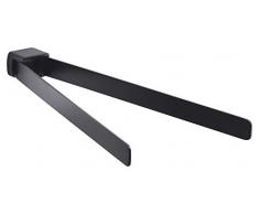 Gedy Handtuchhalter Pirenei doppelt, Messing, schwarz, 35 x 6,6 x 2,5