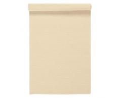 LINUM Uni Tischläufer, Baumwolle, Baumwollbeige, 45 x 150 cm