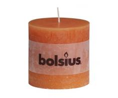 BOLSIUS RUSTIC Stumpenkerze 100 x 100 mm orange