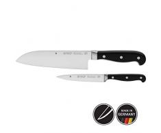 WMF Spitzenklasse Plus Messerset 2teilig, Spezialklingenstahl, 2 Messer geschmiedet, Griff vernietet, Küchenmesser