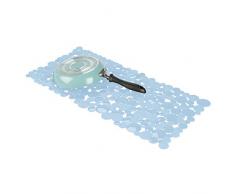 mDesign Spülbeckenmatte zum Zuschneiden – große Matte in Blasen-Optik für die Küche – Spülbeckeneinlage aus PVC für Geschirr und Becken – hellblau