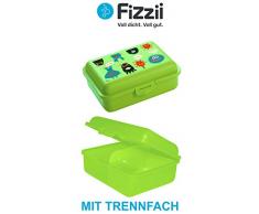 Fizzii Lunchbox (Inkl. Obst-/GemÃ¼sefach, schadstofffrei, spÃ¼lmaschinenfest, Motiv: Monster)