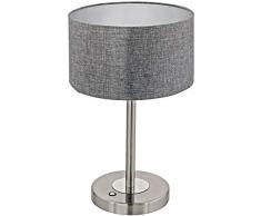 EGLO ROMAO Tischleuchte, Stahl, 12 W, nickel-matt, chrom