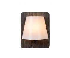 Lucide IDAHO - Wandleuchte - Grau, Holz, E14, 15 W, Grey, 12.5 x 12.5 x 25 cm