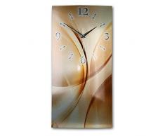 Kreative Feder Wanduhr, Metall, Gold