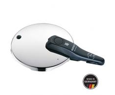 WMF Perfect Ersatzdeckel für Schnellkochtopf 3,0l, 4,5l, 6,5l 8,5l, Schnelltopf 22 cm, Cromargan Edelstahl poliert, Kunststoffgriff, 2 Kochstufen Einhand-Kochstufenregler