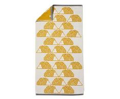 Scion living Spike Badetuch, Baumwolle, Baumwolle, Curry, 50 x 90 cm