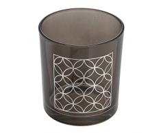 axentia State Zahnputzbecher, Glas, Grau Ø ca. 8 cm