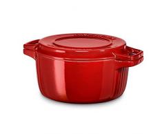 KitchenAid Gussbräter, Gusseisen, Empire rot, 24 cm