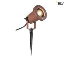 SLV LED Strahler NAUTILUS XL mit Erdspieß | Außenlampe zur Beleuchtung von Garten, Terrasse, Pflanzen, Wegen, Teich | Aussen-Leuchte, Außen-Strahler | IP65, GU10, 1,5 m Kabel mit Stecker, Aluminium