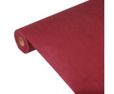 Papstar Tischdecke / Tischtuchrolle bordeaux Soft Selection (1 Stück) 25 x 1.18 m aus PP-Vlies, stoffähnlich; 100% recyclebar, für Haushalt oder Outdoor-Events, #82343