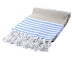 CACALA Marina Serie Türkische Handtücher - Peshtemal Design für Bäder, Strand und Sauna - 100% Baumwolle, Ultra-weich, Schnelltrocknend, Saugfähig - Warme, Satte Farben mit Streifen -100x175 cm