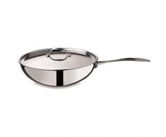 MEPRA Glamour Stone Wok mit Deckel, 28 cm, Edelstahl 18/10