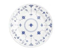 Churchill Tafelservice Finnland Churchil, 18-teilig, Steingut, Weiß und Blau, 14.08 cm