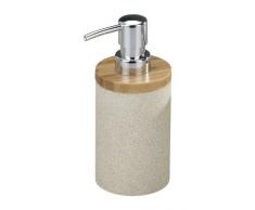 Wenko Seifenspender Vico in beige, Bambus, 9 x 7 x 17 cm