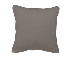 fleuresse Colours Kissenbezug Mako-Satin Espresso 24.6 x 18.2 x 1.2 cm