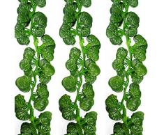 Ysber Künstlicher Efeu zum Aufhängen, Seide, für Hochzeit / Party / Garten / Wanddekoration, 12 Stück Begonia Leaves