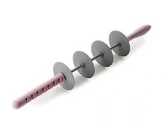 IBILI Teigschneider verstellbar mit 4 Klingen, Edelstahl, Silber/rosa, 45 x 7 x 3 cm