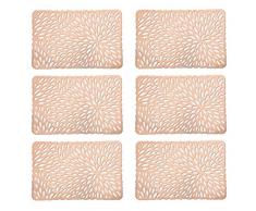 Zeller Platzset 6er Set, kupfer, ca. 43,5 x 28,5 cm, 6