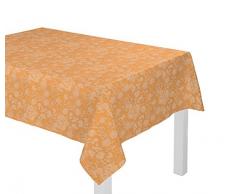 Adam Flower Cuvée Tischdecke, Bio Baumwolle, Curry, 80 x 80 cm