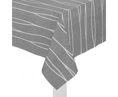 Wirth Tischdecke Dallas mit Kuvertsaum, Polyacryl, Grau, 130 x 160 cm