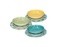 Tognana Tafelservice 18 Teile Amalfi, Porzellan, mehrfarbig