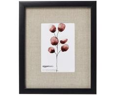AmazonBasics Bilderrahmen Holz, Galerie-Stil, 23 x 28 cm für Bilder mit einer Größe von 13 x 18 cm, Schwarz, 2 Stück